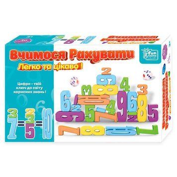 Математична гра "Вчимося рахувати" 44735, "4FUN Game Club", 30 елементів, кубик 145579 фото