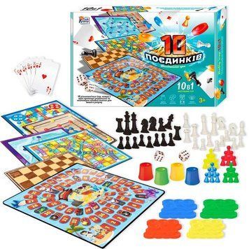 Настільна гра "10 Поєдинків" 23833 "4FUN Game Club", ігрові поля, фішки, карти, шахи, шашки, кубик 146113 фото