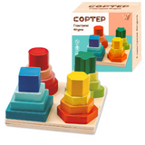 Геометричний дерев&rsquo;яний сортер 36801 "WToys", 12,5&times;12,5 см 177738 фото