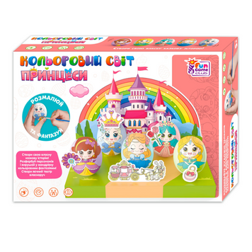 Кольоровий світ 42464 "4FUN Game Club", "Принцеси", 5 яєць, фарби, декор   фото