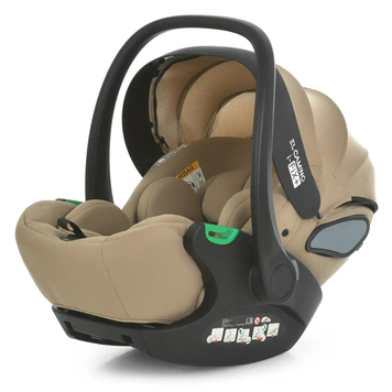 Автокрісло El Camino i-FIX+ ME 1110 Natural Beige i-SIZE R129, 40&ndash;87 см, бебікокон, 3-точкові ремені ME 1110 Natural Beige фото