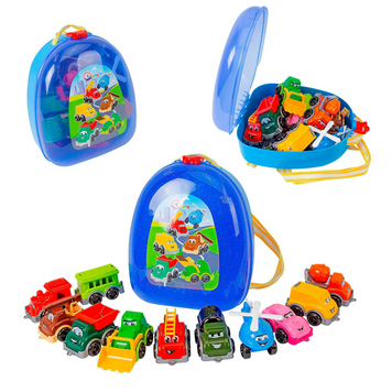 Набір машин "Транспорт Міні" 9253 "Technok Toys", у рюкзаку 131175 фото