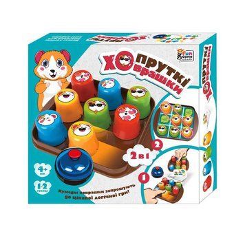 Настільна гра "Пруткі ховрашки" 79026, "4FUN Game Club", дзвінок, 25 ігрових карток, ковпачки, наліпки 139685 фото