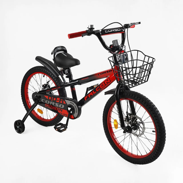 Дитячий велосипед 20" Corso FALCON FL-20365 V-Brake кошик знімні колеса FL-20365 фото