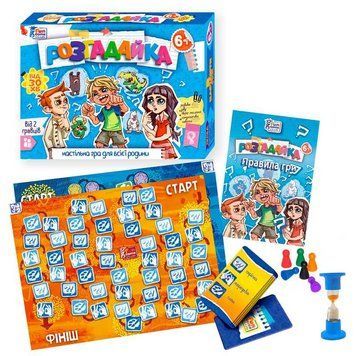 Настільна гра "Розгадайка" 92008, "4FUN Game Club", пісочний годинник, ігрове поле, фішки, картки 152617 фото