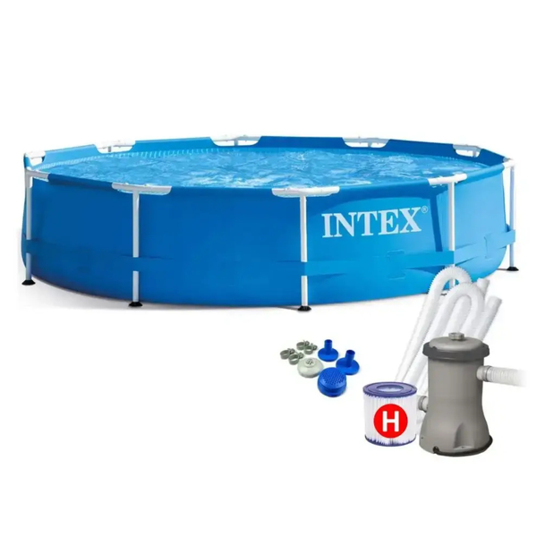 Набір каркасний басейн Intex 28202, з фільтр-насосом і тентом 305 см 28202-1 фото