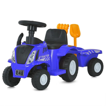 Дитячий трактор-каталка Bambi Racer M 6153B-4 з причепом, музикою, Bluetooth та світлом M 6153B-4 фото