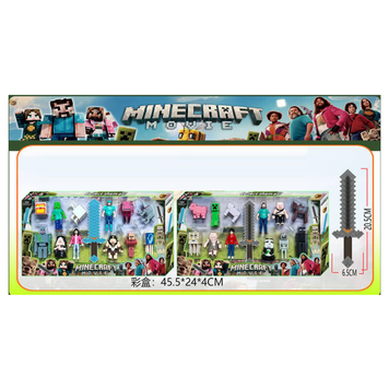 Набір героїв Minecraft 97887, 2 види, меч, 12 фігурок 181929 фото