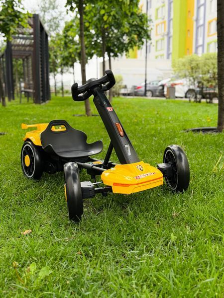 Дитячий електрокарт Bambi M 6145(A)EBR-6 жовтий, 12V, 2&times;35W, Bluetooth, пульт 2.4G M 6145(A)EBR-6 фото