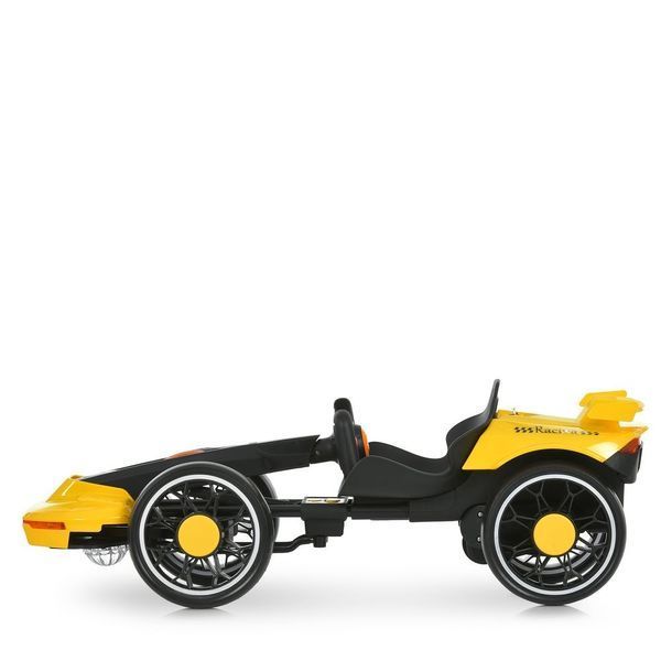 Дитячий електрокарт Bambi M 6145(A)EBR-6 жовтий, 12V, 2&times;35W, Bluetooth, пульт 2.4G M 6145(A)EBR-6 фото
