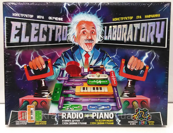 Електронний конструктор "Electro Laboratory. Radio+Piano" Danko Toys ELab-01-03 Radio+Piano ELab-01-03 фото