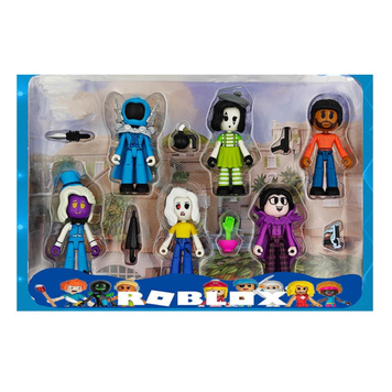 Набір героїв Roblox WL 24227, 6 фігурок, кінцівки рухаються, середня висота фігурки: 7.5 см, зброя, аксесуари, 4 види 185490 фото